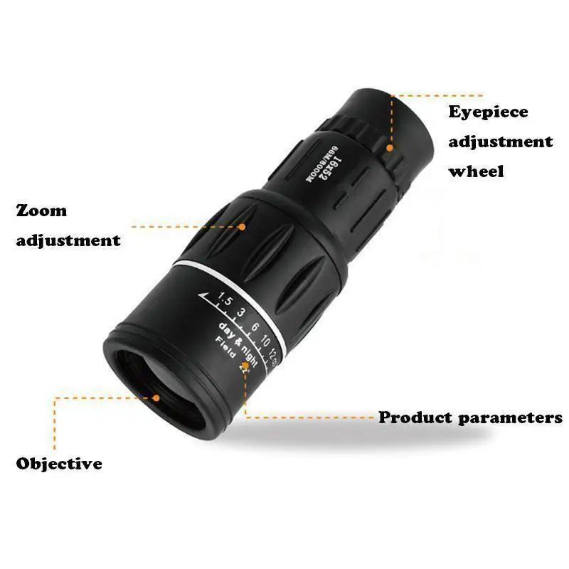 Group Vertical HD Monocular Telescope Lens Dual Focus Prism Scope Universal Smartphone Mount Proof Compact 16X Zoom fogproof r29
Group Vertical HD Monocular Telescope Lens Dual Focus Prism Scope Universal Smartphone Mount Proof Compact 16X Zoom fogproof r29