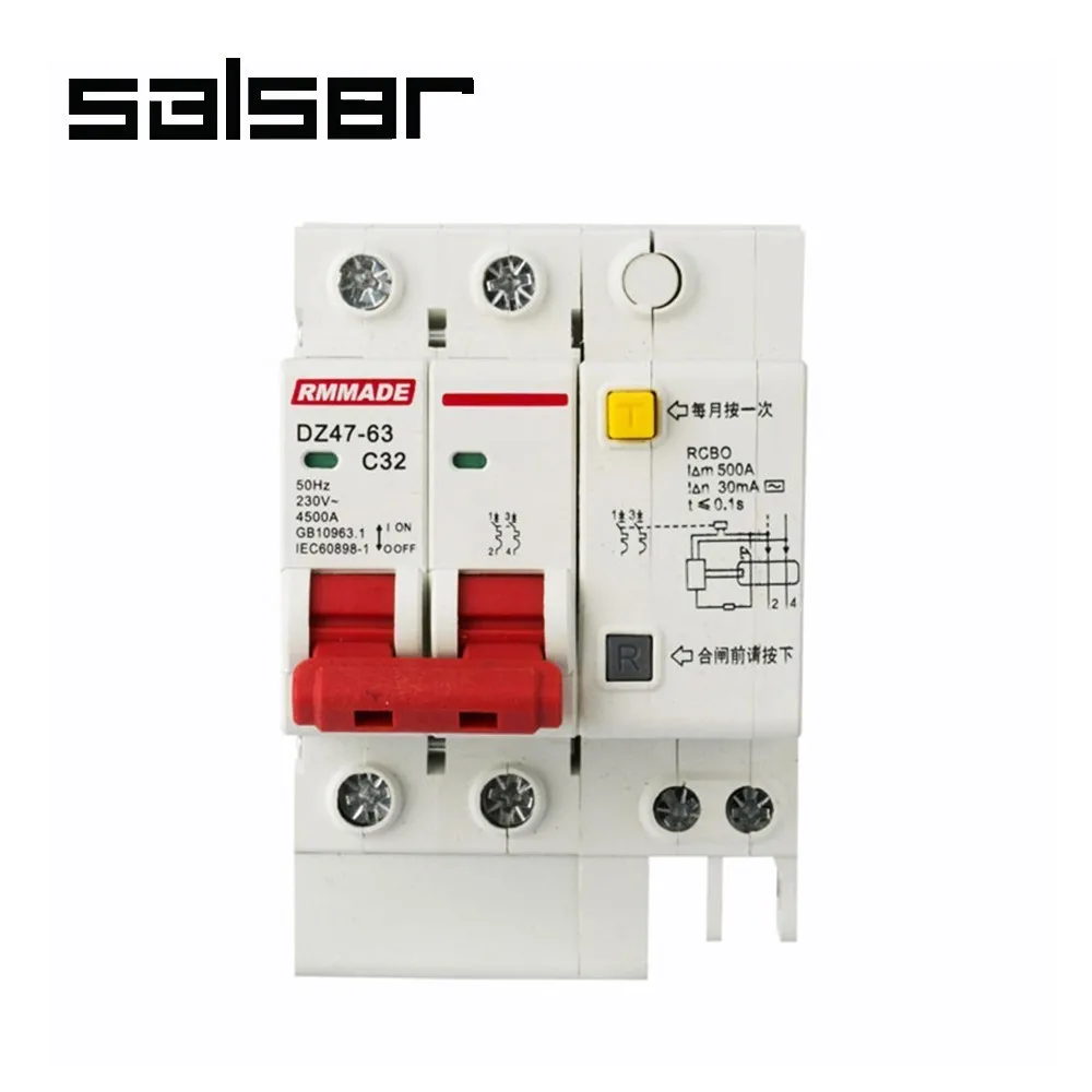 DZ47LE 2P 230V 63A Electric with over and short current Leakage protection DIN Circuit Breaker switch C45 Type
DZ47LE 2P 230V 63A Electric with over and short current Leakage protection DIN Circuit Breaker switch C45 Type