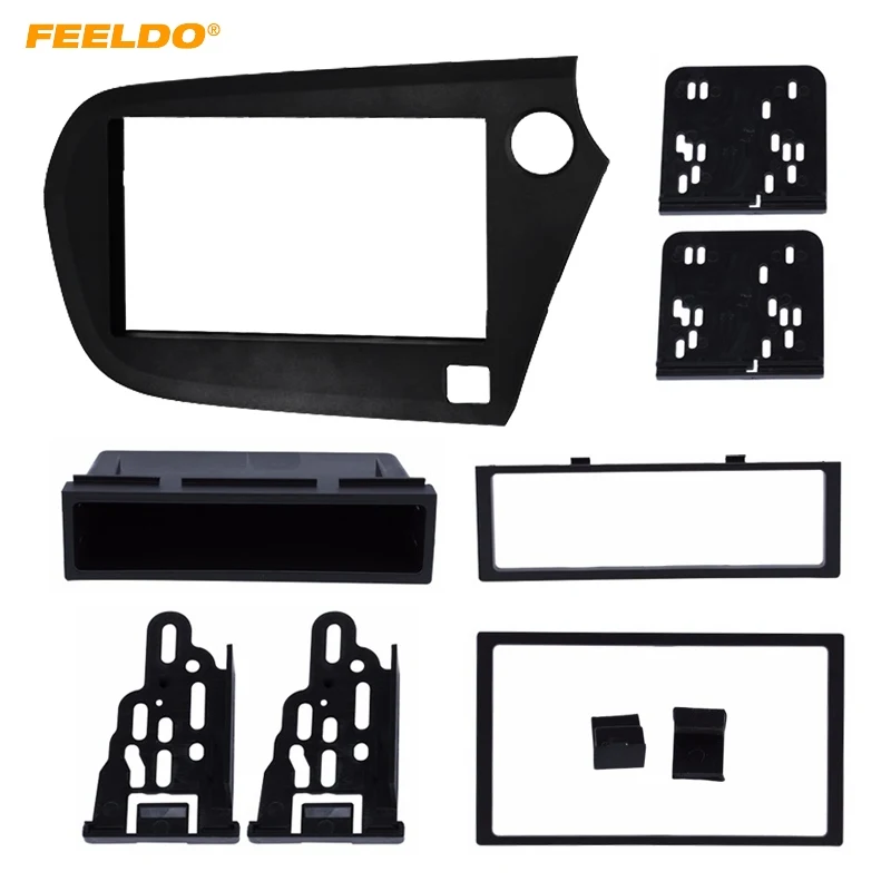 

FEELDO Car 2Din Stereo Radio Panel Fascia Frame For Honda Insight RHD DVD/CD Dashboard Frame Installation Trim Kit #FD4949