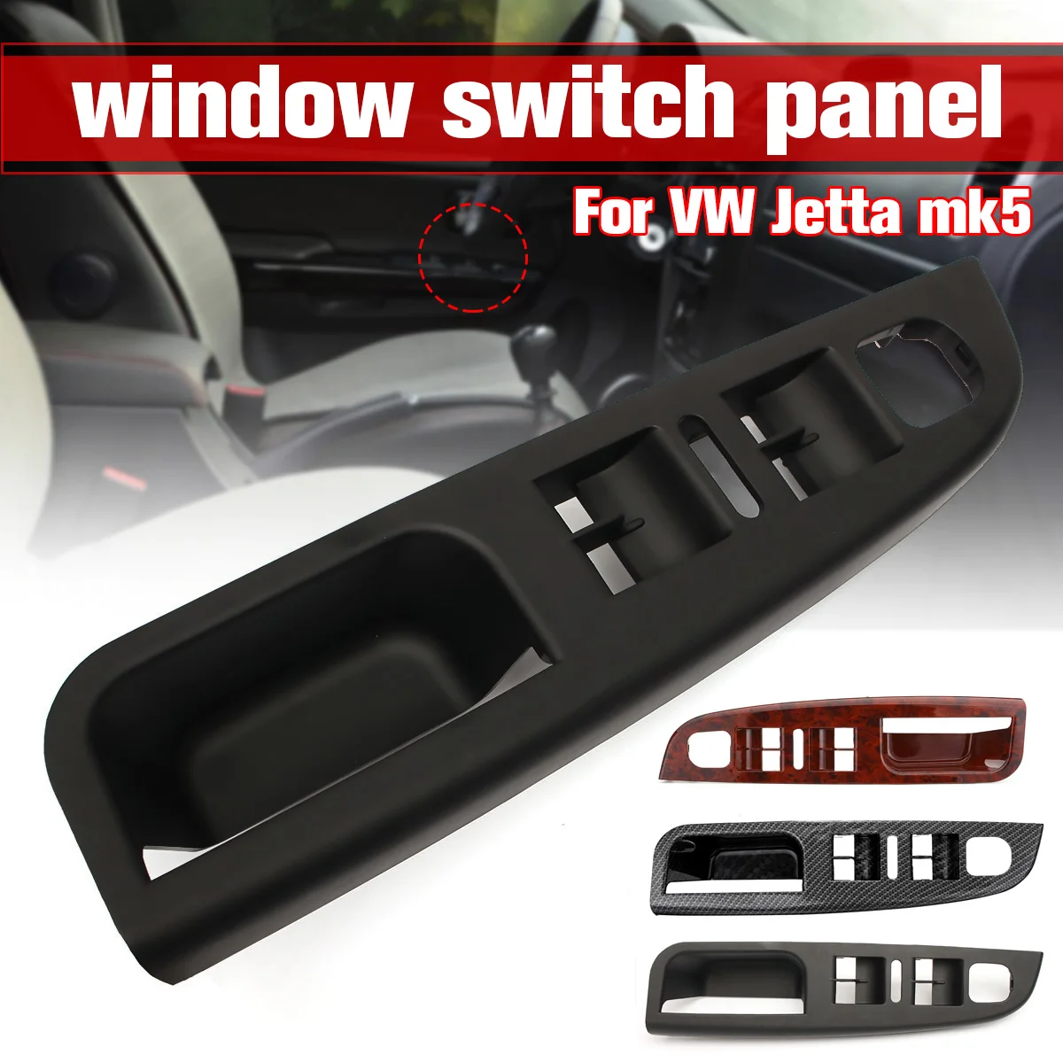 Master Window Switch Bezel Panel Trim 1K4868049C Black Left Car Accessories For VW For Jetta MK5 2005-2009
Master Window Switch Bezel Panel Trim 1K4868049C Black Left Car Accessories For VW For Jetta MK5 2005-2009