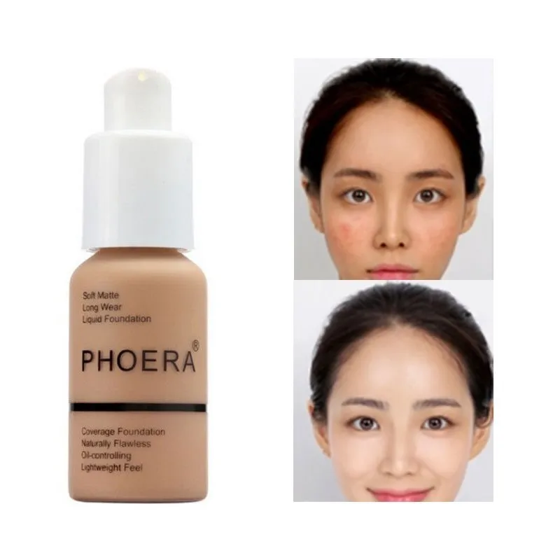 PHOERA Soft Matte Long Wear Foundation Liquid Face Makeup Coverage Foundation Naturally Nude Makeup Oil-control Lightfeel Cream
PHOERA Soft Matte Long Wear Foundation Liquid Face Makeup Coverage Foundation Naturally Nude Makeup Oil-control Lightfeel Cream