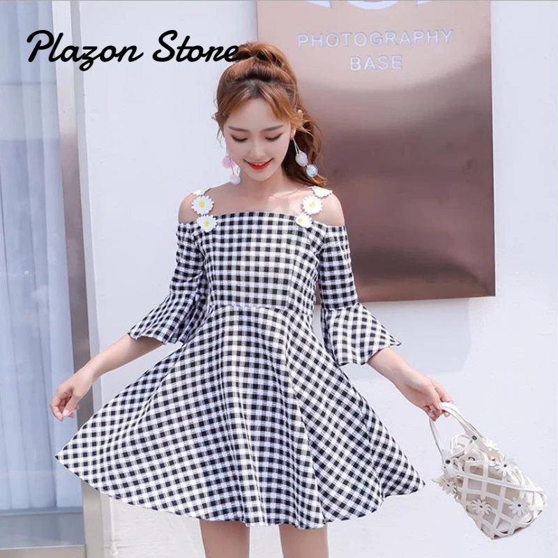 Plaid Spaghetii Strap Dress Elegant Summer Dress Plaid Dress Ruffle Bell Sleeve Vintage Pink Dresses Vestidos Verano 2019 Mujer
Plaid Spaghetii Strap Dress Elegant Summer Dress Plaid Dress Ruffle Bell Sleeve Vintage Pink Dresses Vestidos Verano 2019 Mujer