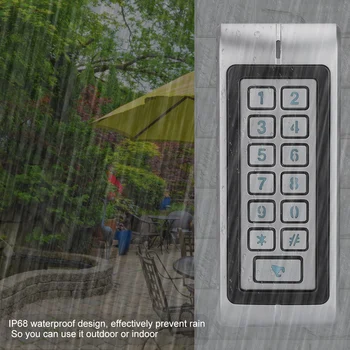 Outdoor Waterproof Door Access Control Keypad IC Card Password 13.56MHz ID Card 125KHZ 12V High Quality
Outdoor Waterproof Door Access Control Keypad IC Card Password 13.56MHz ID Card 125KHZ 12V High Quality