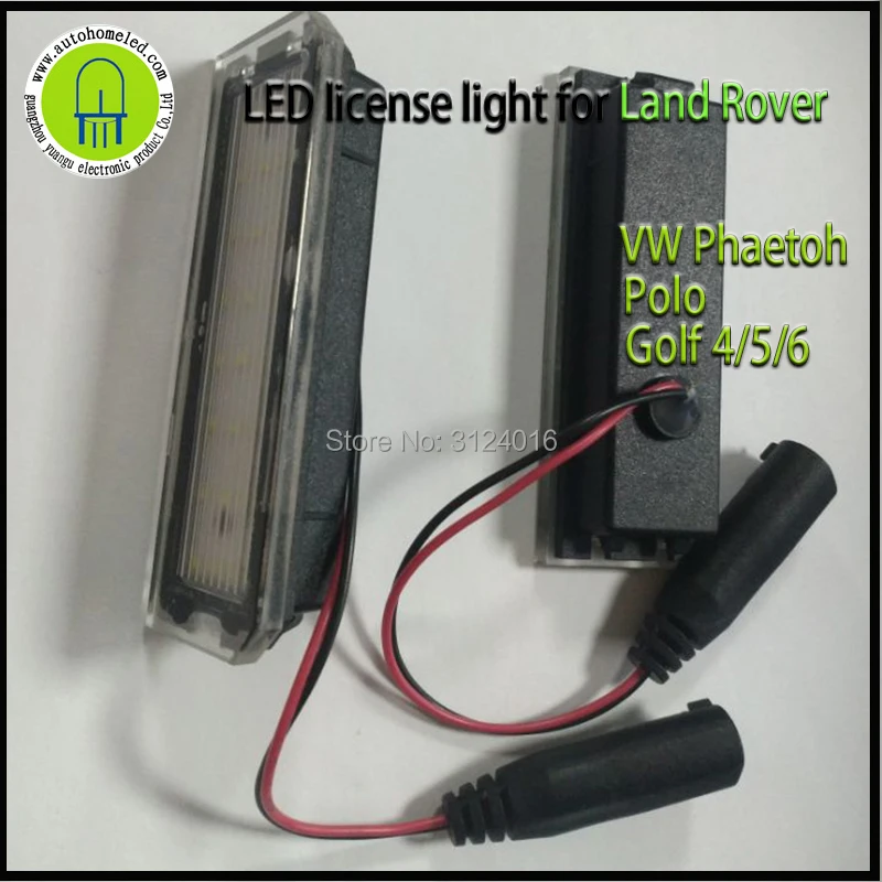 2PCS X Dahosun Led License Light for Land Rover for VW Phaeton Polo Golf 4 Golf5 Golf 6
2PCS X Dahosun Led License Light for Land Rover for VW Phaeton Polo Golf 4 Golf5 Golf 6