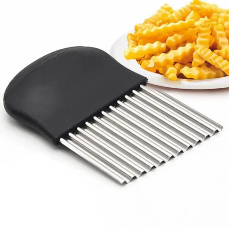 Potato Slices Knife Stainless Steel Multi-function Wrinkled Cutting Knife French Fries Chopped Wave Corrugated Onion Salad
Potato Slices Knife Stainless Steel Multi-function Wrinkled Cutting Knife French Fries Chopped Wave Corrugated Onion Salad