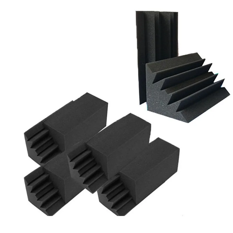 New 8 Pack of 4.6 in X 4.6 in X 9.5 in Black Soundproofing Insulation Bass Trap Acoustic Wall Foam Padding Studio Foam Tiles (
New 8 Pack of 4.6 in X 4.6 in X 9.5 in Black Soundproofing Insulation Bass Trap Acoustic Wall Foam Padding Studio Foam Tiles (