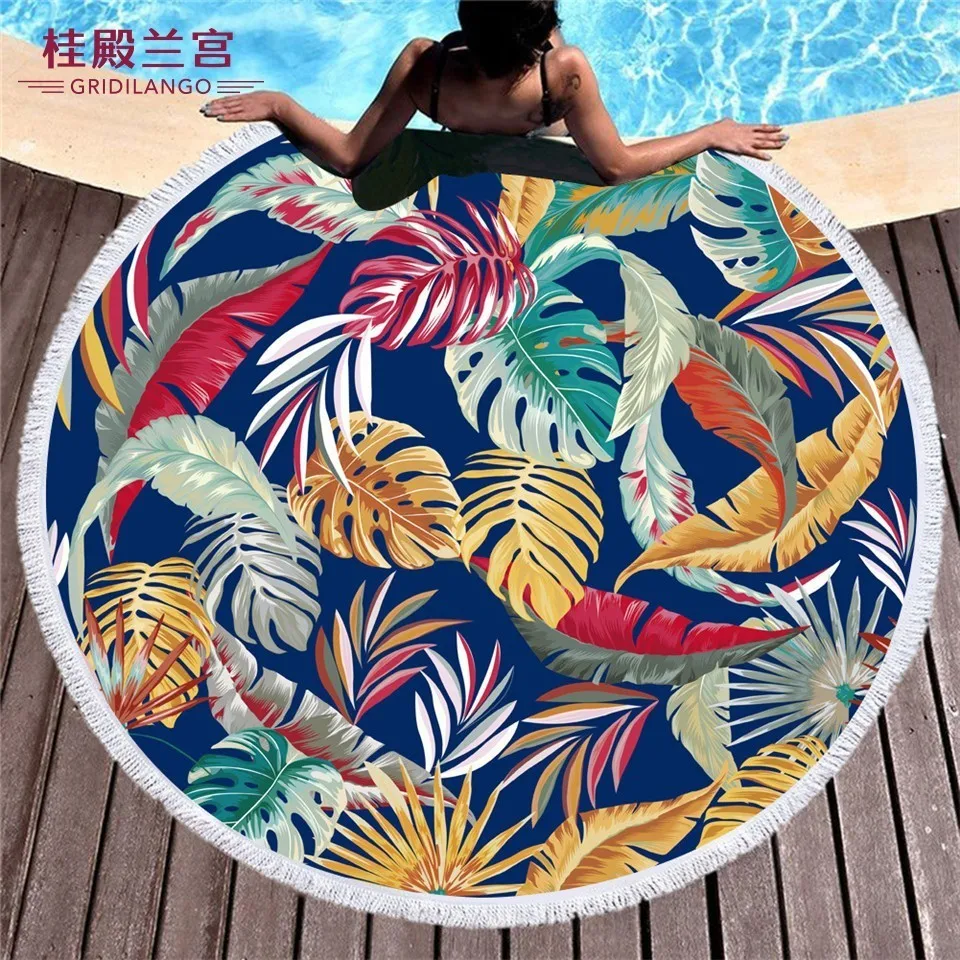 GRIDILANGO Colorful Oil Painting Plant Round Beach Towel For Adult Quickly Absorbtable Swimming Outdoor Home Yoga Mat Bath Towel
GRIDILANGO Colorful Oil Painting Plant Round Beach Towel For Adult Quickly Absorbtable Swimming Outdoor Home Yoga Mat Bath Towel