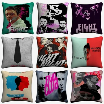Fight Club Classic Movie Artwork Decorative Cotton Linen Cushion Cover 45x45cm For Sofa Chair Pillowcase Home Decor Almofada
Fight Club Classic Movie Artwork Decorative Cotton Linen Cushion Cover 45x45cm For Sofa Chair Pillowcase Home Decor Almofada