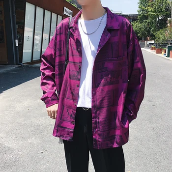 2018 Autumn New Ins Super Fire Retro Newspaper Printing Long-sleeved Men's Shirt Autumn Shirt Loose Cotton Waterproof Jacket
2018 Autumn New Ins Super Fire Retro Newspaper Printing Long-sleeved Men's Shirt Autumn Shirt Loose Cotton Waterproof Jacket