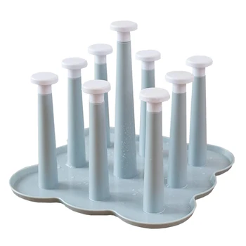 Cup Holder Creative Living Room Drain Storage Rack Glass Plastic Cup Drain Tray Drying Rack(Blue) 
Cup Holder Creative Living Room Drain Storage Rack Glass Plastic Cup Drain Tray Drying Rack(Blue)