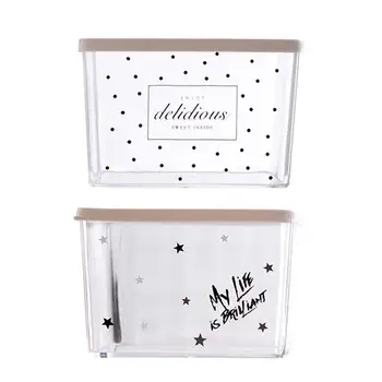 2 Pcs Storage Boxes Sealed Transparent Europe Style Refrigerator Kitchen Rectangular Container Crisper for Cereal Fruit
2 Pcs Storage Boxes Sealed Transparent Europe Style Refrigerator Kitchen Rectangular Container Crisper for Cereal Fruit