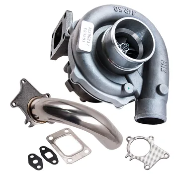 T04E T3/T4 .63 A/R 57 Trim Turbocharger and Stainless Steel Downpipe Kit for 1.6L-2.5L engines
T04E T3/T4 .63 A/R 57 Trim Turbocharger and Stainless Steel Downpipe Kit for 1.6L-2.5L engines