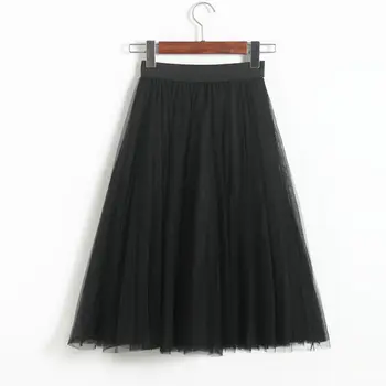 New Women Pleated Skirt Vestidos Ballet Tulle Pleated Skirt Wedding Prom Rockabilly Bouffant Skirts Fashion 2018 
New Women Pleated Skirt Vestidos Ballet Tulle Pleated Skirt Wedding Prom Rockabilly Bouffant Skirts Fashion 2018