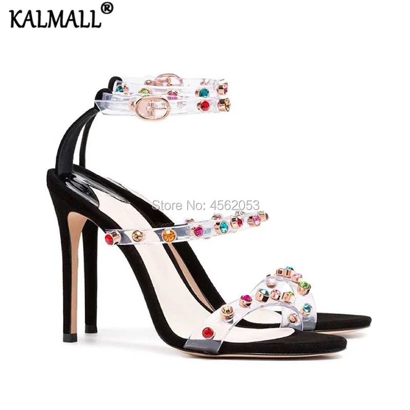 KALMALL Sexy Plexi Straps Multicoloured Crystal Sandals Women High Stiletto Heels Summer Shoes Rhinestone Gladiator Sandalias
KALMALL Sexy Plexi Straps Multicoloured Crystal Sandals Women High Stiletto Heels Summer Shoes Rhinestone Gladiator Sandalias