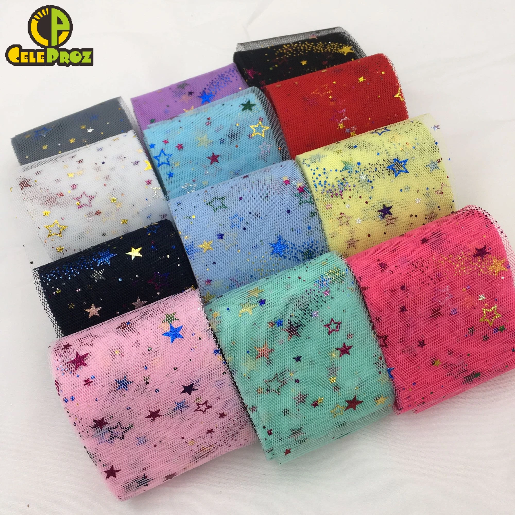6cm 10Y 25Y Star Tulle Ribbon Roll Star Organza Mesh Fabric Belt DIY Craft Accessories Hair Clip Bow Cake Topper Supplies
6cm 10Y 25Y Star Tulle Ribbon Roll Star Organza Mesh Fabric Belt DIY Craft Accessories Hair Clip Bow Cake Topper Supplies