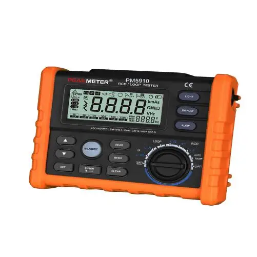 PM5910 Digital Resistance Meter RCD loop Tester Circuit Switch Tester Trip-out Current/Time Test RL Meter with USB Interface
PM5910 Digital Resistance Meter RCD loop Tester Circuit Switch Tester Trip-out Current/Time Test RL Meter with USB Interface
