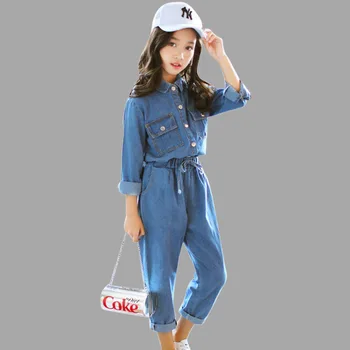 Denim Children's Clothing Long Sleeve Shirt+Pants 2 Pcs Casual Girls Clothes Set Winter Teen Girls Clothing 6 8 10 12 Years
Denim Children's Clothing Long Sleeve Shirt+Pants 2 Pcs Casual Girls Clothes Set Winter Teen Girls Clothing 6 8 10 12 Years