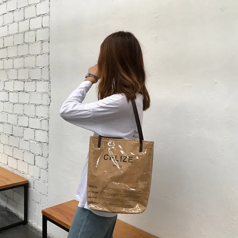 New Luxury Handbags Women Bags Designer Paper Shopping Bag Transparent Tote Bag Shoulder Bag Women Sac A Main Bolsas Feminina
New Luxury Handbags Women Bags Designer Paper Shopping Bag Transparent Tote Bag Shoulder Bag Women Sac A Main Bolsas Feminina
