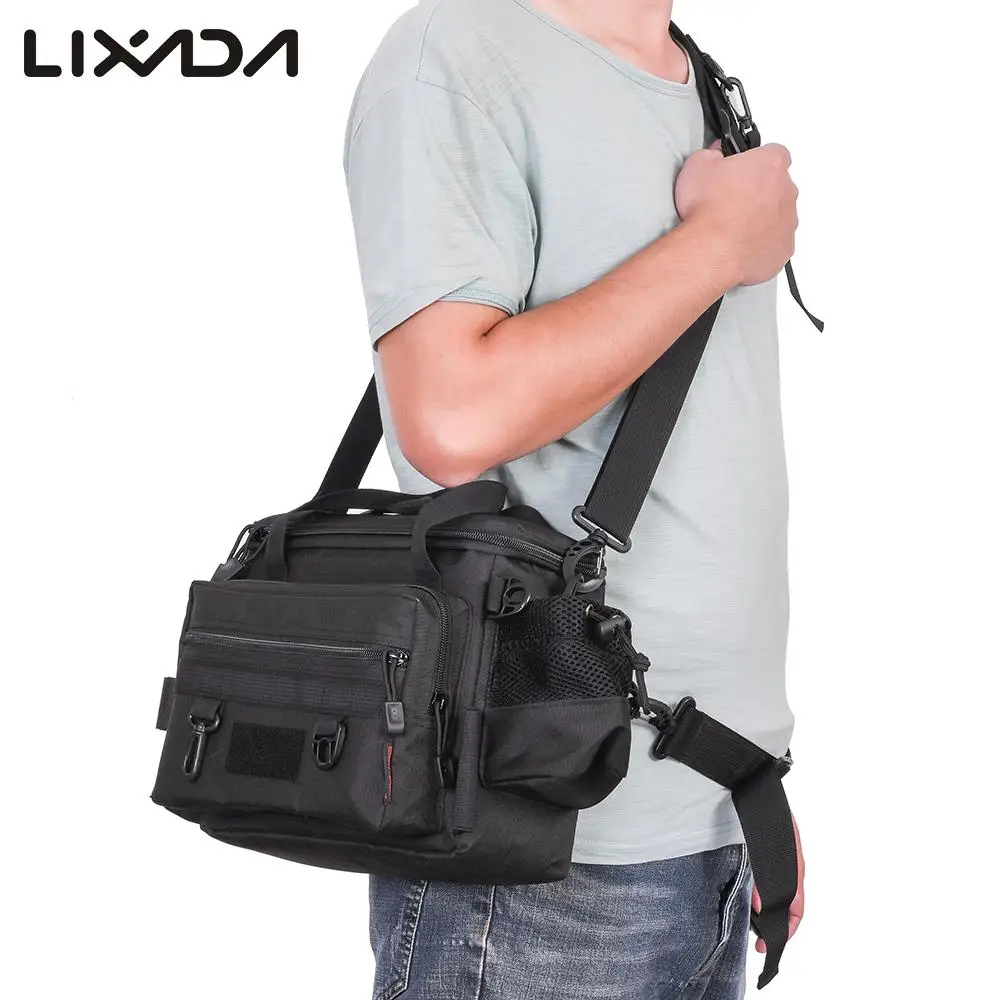 Lixada Waterproof Fishing Reel Lure Bag 40 * 15 * 22cm Large Capacity Multifunctional Lure Fishing Shoulder Bag for Pesca
Lixada Waterproof Fishing Reel Lure Bag 40 * 15 * 22cm Large Capacity Multifunctional Lure Fishing Shoulder Bag for Pesca