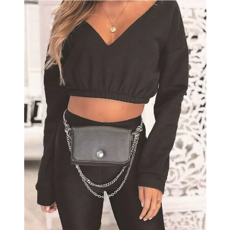 New Fashion Sexy Women Autumn Solid T-Shirts Crop Tops Long Sleeve Casual Female T Shirt Deep-V Neck Clod Shoulder Streetwear
New Fashion Sexy Women Autumn Solid T-Shirts Crop Tops Long Sleeve Casual Female T Shirt Deep-V Neck Clod Shoulder Streetwear