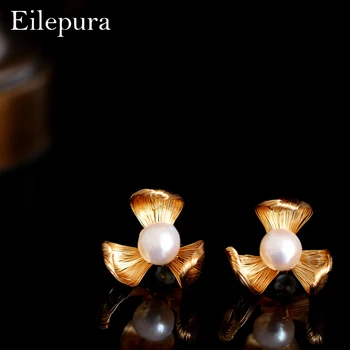 Eilepura Natural Fresh Water Baroque Pearl Flower 925 Sterling Silver Stud Earring Fine Jewellery For Women Party Gift E-A020
Eilepura Natural Fresh Water Baroque Pearl Flower 925 Sterling Silver Stud Earring Fine Jewellery For Women Party Gift E-A020