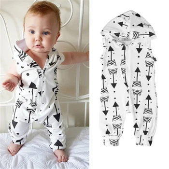 Cute Children Sleeveless Arrow Clothing Infant Baby Girl Boy Kids Hooded Sleeveless Romper Cotton Long Jumpsuit Outfits Clothes
Cute Children Sleeveless Arrow Clothing Infant Baby Girl Boy Kids Hooded Sleeveless Romper Cotton Long Jumpsuit Outfits Clothes