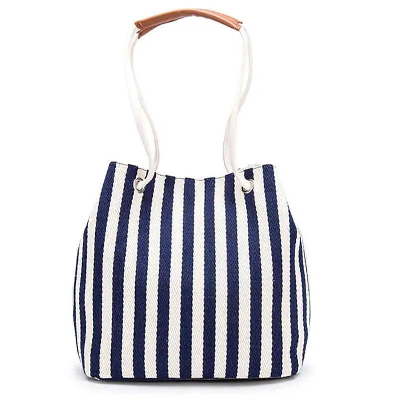 Fashion Hit Color Patchwork Female Handbag Top Handle Canvas Stripe Pattern Messenger Bag For Ladies Women Bucket Bag
Fashion Hit Color Patchwork Female Handbag Top Handle Canvas Stripe Pattern Messenger Bag For Ladies Women Bucket Bag