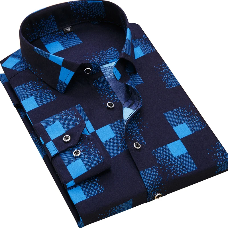 Fashion Men Print Long Sleeve Shirts Autumn Smart Casual Quality Shirts Business Shirt Male Social Dress Shirts Plus Size 4XL
Fashion Men Print Long Sleeve Shirts Autumn Smart Casual Quality Shirts Business Shirt Male Social Dress Shirts Plus Size 4XL