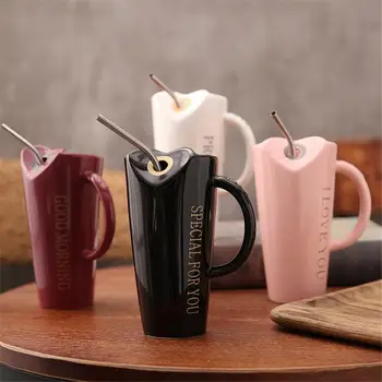 480ML Ceramic Cup With Stainless Steel Straw Personality Kitchen Coffee Mug Drinking Cups Home Office Drinkware Unique Gifts
480ML Ceramic Cup With Stainless Steel Straw Personality Kitchen Coffee Mug Drinking Cups Home Office Drinkware Unique Gifts