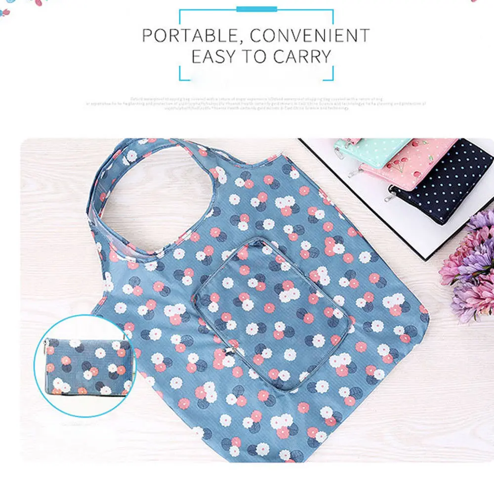 Flower Print Waterproof Fordable Handy Big Storage Shopping Bag Reusable Recycle Tote Pouch
Flower Print Waterproof Fordable Handy Big Storage Shopping Bag Reusable Recycle Tote Pouch
