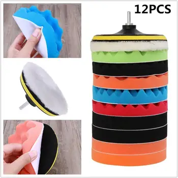 12pcs 7 Inch Buffing Sponge Car Polishing Pad Self-Adhesive Disc Wool Disc Polishing Wax Sanding Pad Kit For Car Accessories
12pcs 7 Inch Buffing Sponge Car Polishing Pad Self-Adhesive Disc Wool Disc Polishing Wax Sanding Pad Kit For Car Accessories