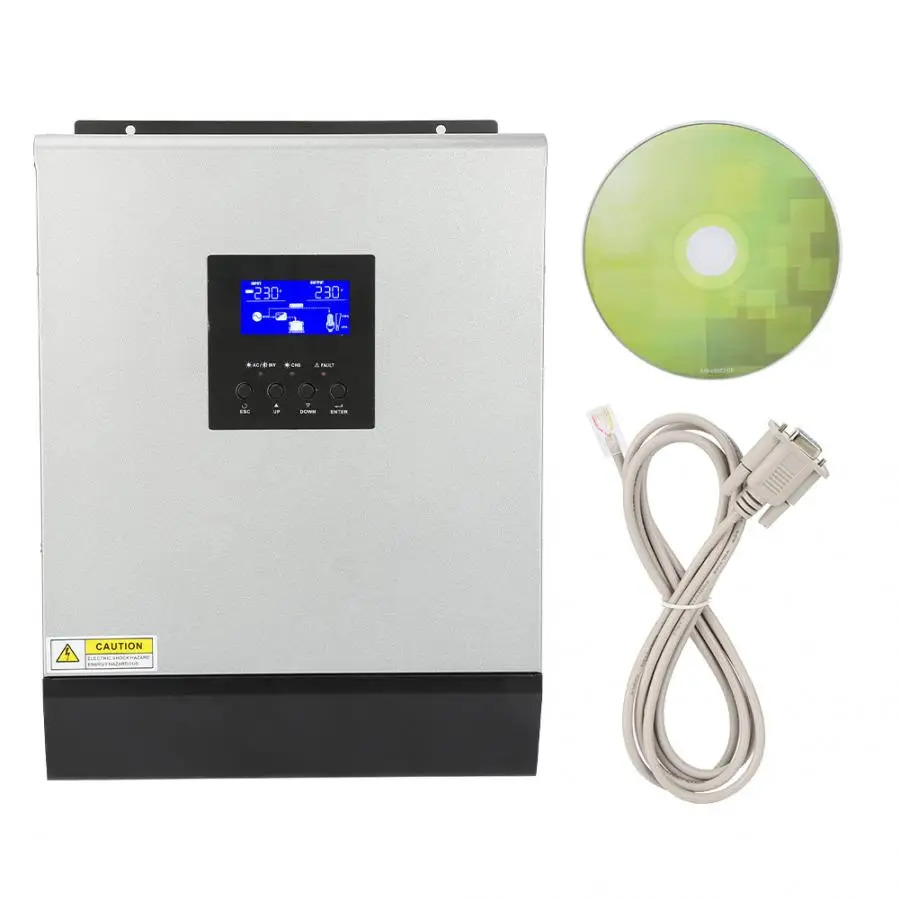 50A 24V Hybrid Inverter 3KVA 2400W High Frequency Hybrid Pure Sine Wave Inverter Built in solar controller regulador
50A 24V Hybrid Inverter 3KVA 2400W High Frequency Hybrid Pure Sine Wave Inverter Built in solar controller regulador