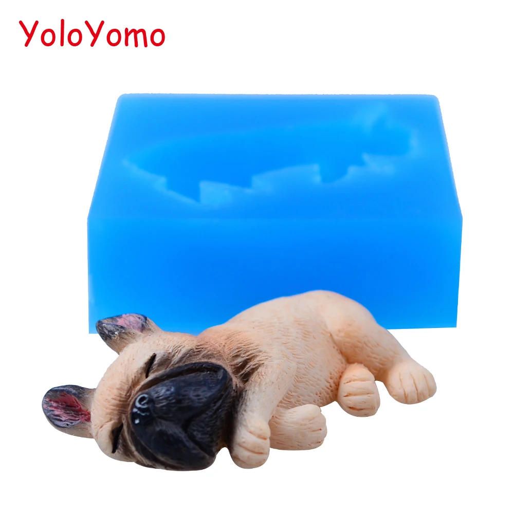 D520YL 46.6mm French Bulldog Silicone Push Mold - Dog Animal Mold Fondant, Cake Decoration, Scrapbooking, Resin Fimo Clay, Candy
D520YL 46.6mm French Bulldog Silicone Push Mold - Dog Animal Mold Fondant, Cake Decoration, Scrapbooking, Resin Fimo Clay, Candy