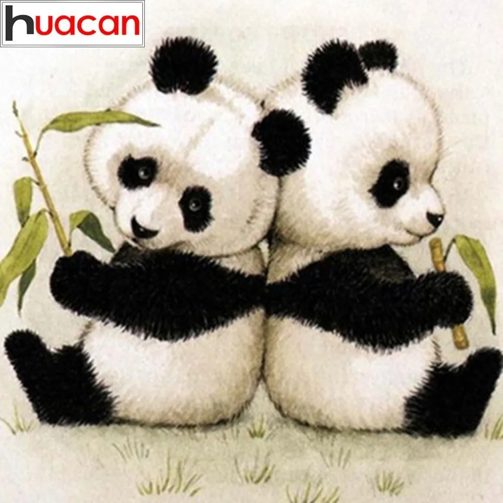 HUACAN 5D DIY Diamond Painting Panda Diamond Mosaic Animal Full Square Drill Diamond Embroidery Handmade Decor Gift
HUACAN 5D DIY Diamond Painting Panda Diamond Mosaic Animal Full Square Drill Diamond Embroidery Handmade Decor Gift