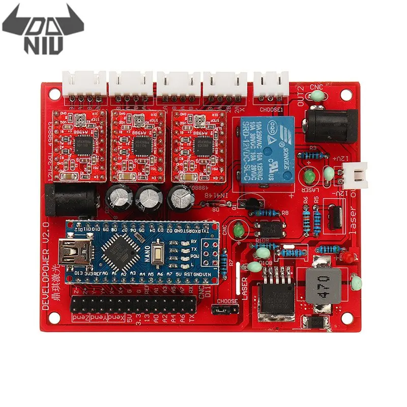 DANIU 3018 CNC Router 3 Axes Control Board GRBL USB Stepper Motor Driver DIY Laser Engraver Milling Engraving Machine Control
DANIU 3018 CNC Router 3 Axes Control Board GRBL USB Stepper Motor Driver DIY Laser Engraver Milling Engraving Machine Control