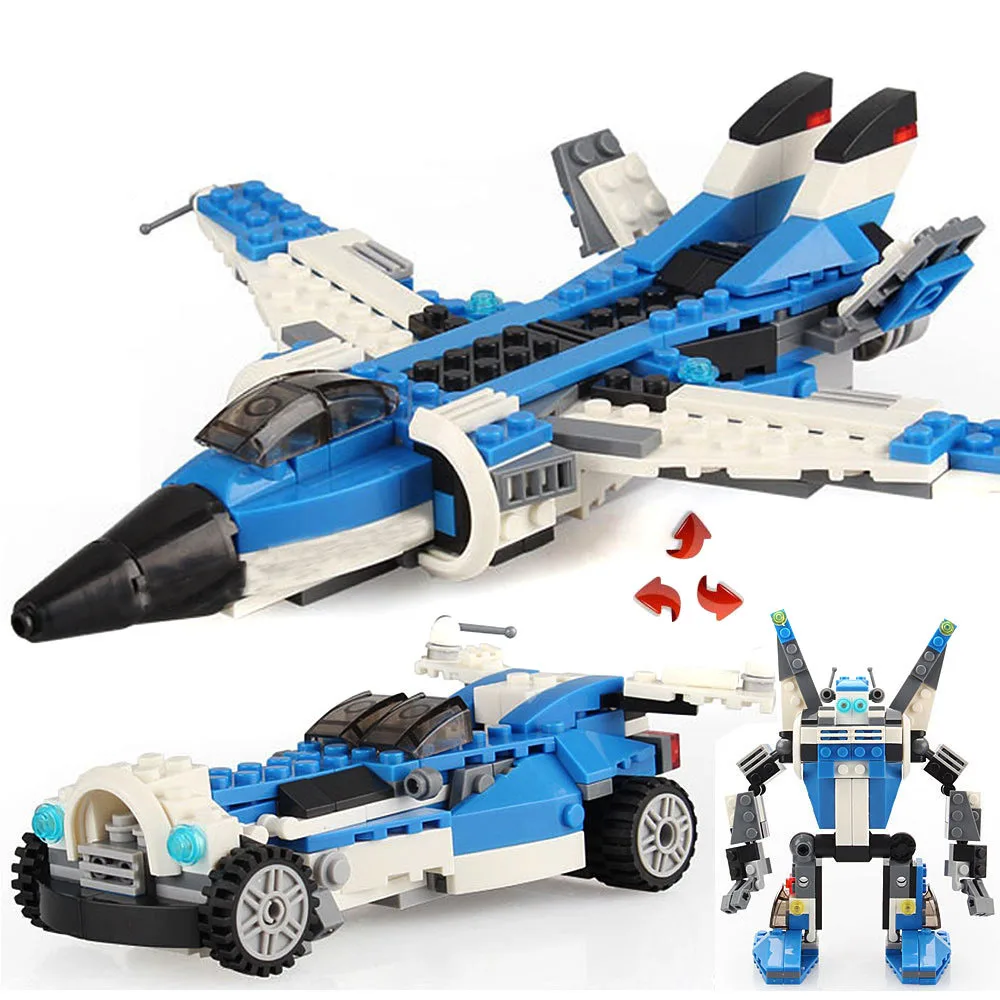241pcs 3in1 Fighter Robot Sport Car Building Blocks DIY Bricks Educational SWAT Model Compatible Legoing City Toys For Children
241pcs 3in1 Fighter Robot Sport Car Building Blocks DIY Bricks Educational SWAT Model Compatible Legoing City Toys For Children