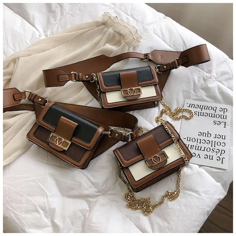 Women Waist Bag Pack Fanny Pack PU Leahter Waist Bag Chain Shoulder Bag Female Fashion Waist Belt Bag High Quality Female Purse 
Women Waist Bag Pack Fanny Pack PU Leahter Waist Bag Chain Shoulder Bag Female Fashion Waist Belt Bag High Quality Female Purse