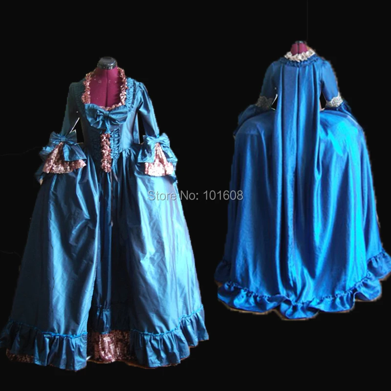 Tailored!Royal Blue Taffeta Vintage Duchess Princess Civil war 18th Court Belle Marie Antoinette DRESS Victorian dresses HL-366 
Tailored!Royal Blue Taffeta Vintage Duchess Princess Civil war 18th Court Belle Marie Antoinette DRESS Victorian dresses HL-366