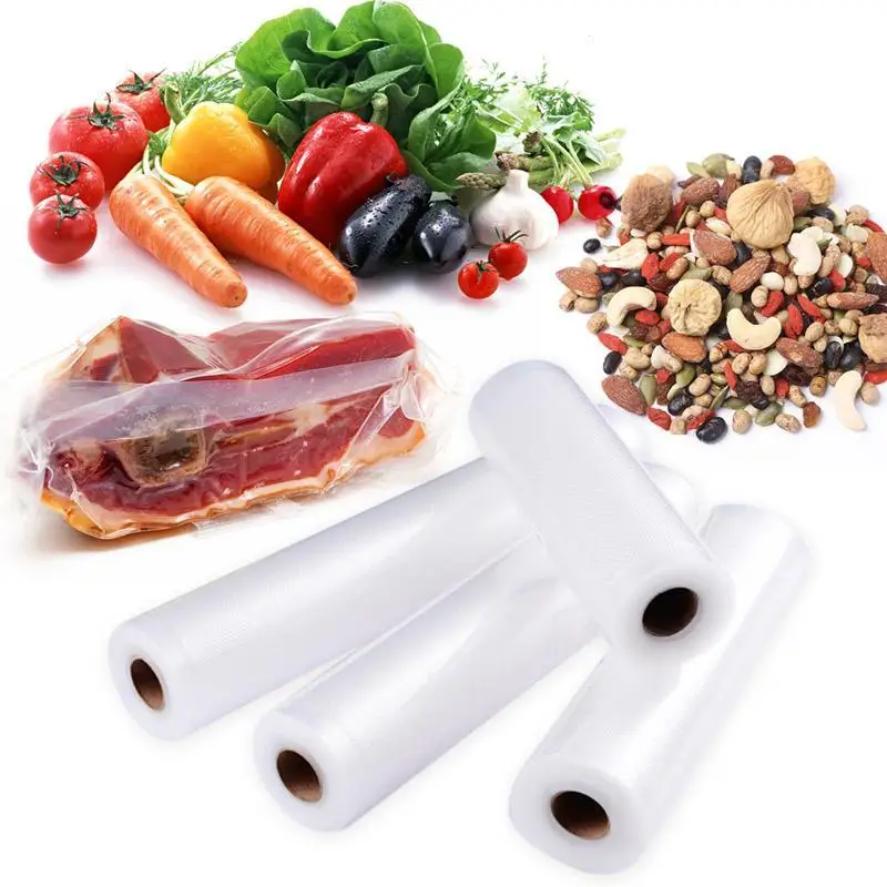 Vacuum Food Sealer Bags Roll Snack Vegetable Meat Fresh Long Keeping Packaging Bag Storage Bag For Household Sealing Machine
Vacuum Food Sealer Bags Roll Snack Vegetable Meat Fresh Long Keeping Packaging Bag Storage Bag For Household Sealing Machine