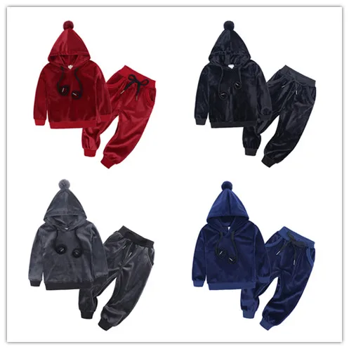 2019 Autumn Winter Baby Girls Boys Clothing Sets Kids Casual Letter Hooded Thicken Velvet T Shirt Children's Sports Suit Clothes
2019 Autumn Winter Baby Girls Boys Clothing Sets Kids Casual Letter Hooded Thicken Velvet T Shirt Children's Sports Suit Clothes