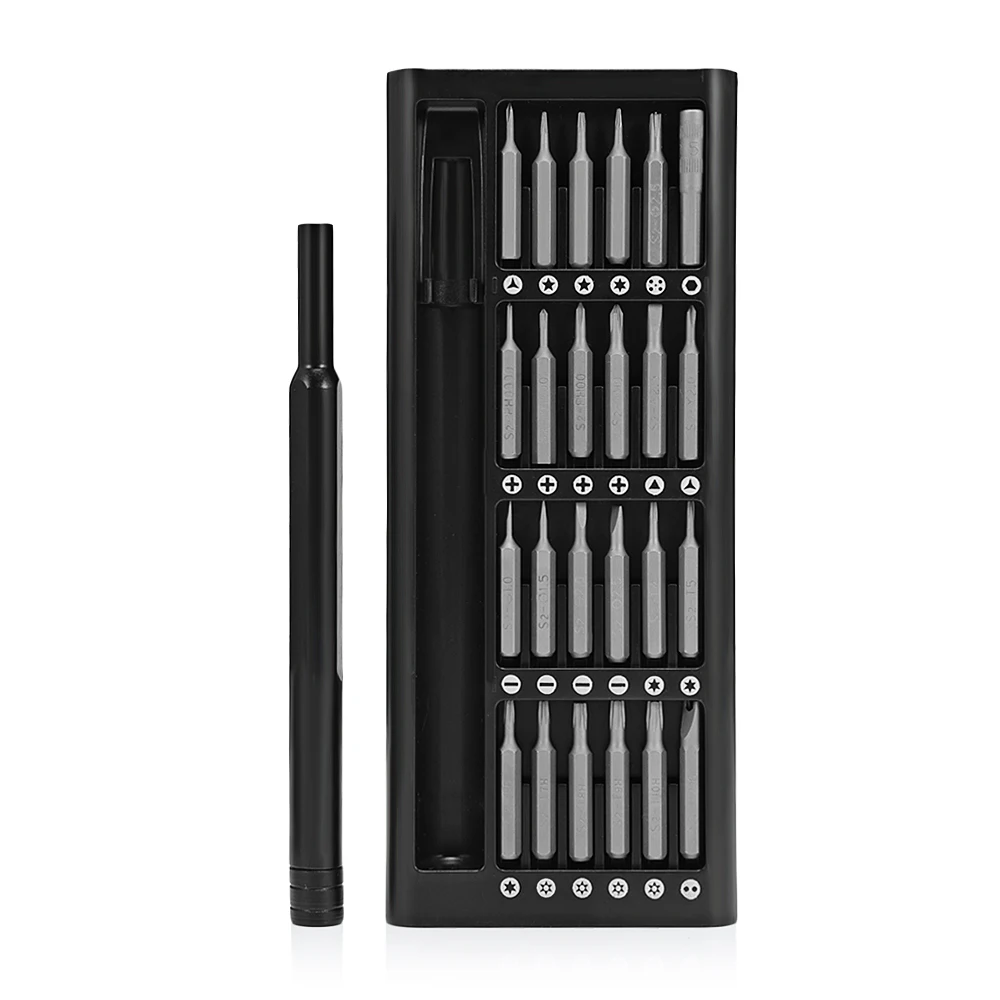 25 in 1 Precision Screwdriver Bits Set Multifunctional Magnetic Screw Driver Set With Storage Box For Repairing Work
25 in 1 Precision Screwdriver Bits Set Multifunctional Magnetic Screw Driver Set With Storage Box For Repairing Work