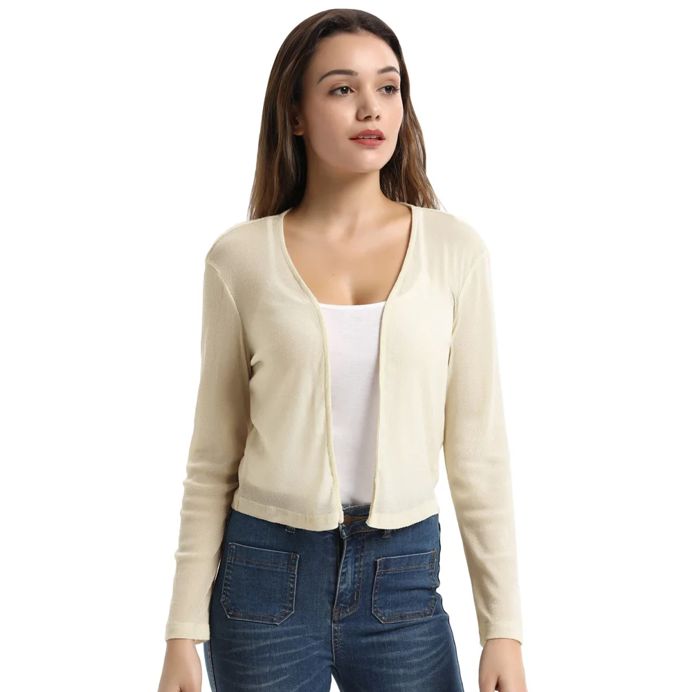 Gk Fashion Women's Long Sleeve Open Front Stretchy Shrug Bolero Cropped Length Coat Sexy Casual 2019 Summer Hot Women Coats
Gk Fashion Women's Long Sleeve Open Front Stretchy Shrug Bolero Cropped Length Coat Sexy Casual 2019 Summer Hot Women Coats