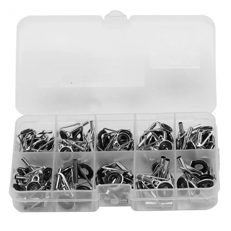 80 Pcs/Set Fishing Guide Tip Repair Kit Guides Rings Telescopic Fish Rod Guide Spinning Pole Accessories Fishing Tool
80 Pcs/Set Fishing Guide Tip Repair Kit Guides Rings Telescopic Fish Rod Guide Spinning Pole Accessories Fishing Tool