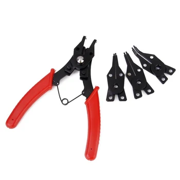 Multifunctional Snap Ring Pliers Multi Tools Multi Crimp Tool Internal External Ring Remover Retaining Circlip Pliers (Red)
Multifunctional Snap Ring Pliers Multi Tools Multi Crimp Tool Internal External Ring Remover Retaining Circlip Pliers (Red)