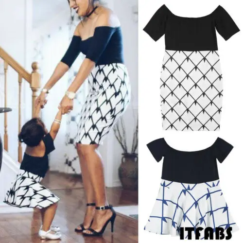 New Family Dress Mother and Daughter Matching Girl Daughter Outfits Short Sleeve Cotton Summer Mini Dresses
New Family Dress Mother and Daughter Matching Girl Daughter Outfits Short Sleeve Cotton Summer Mini Dresses