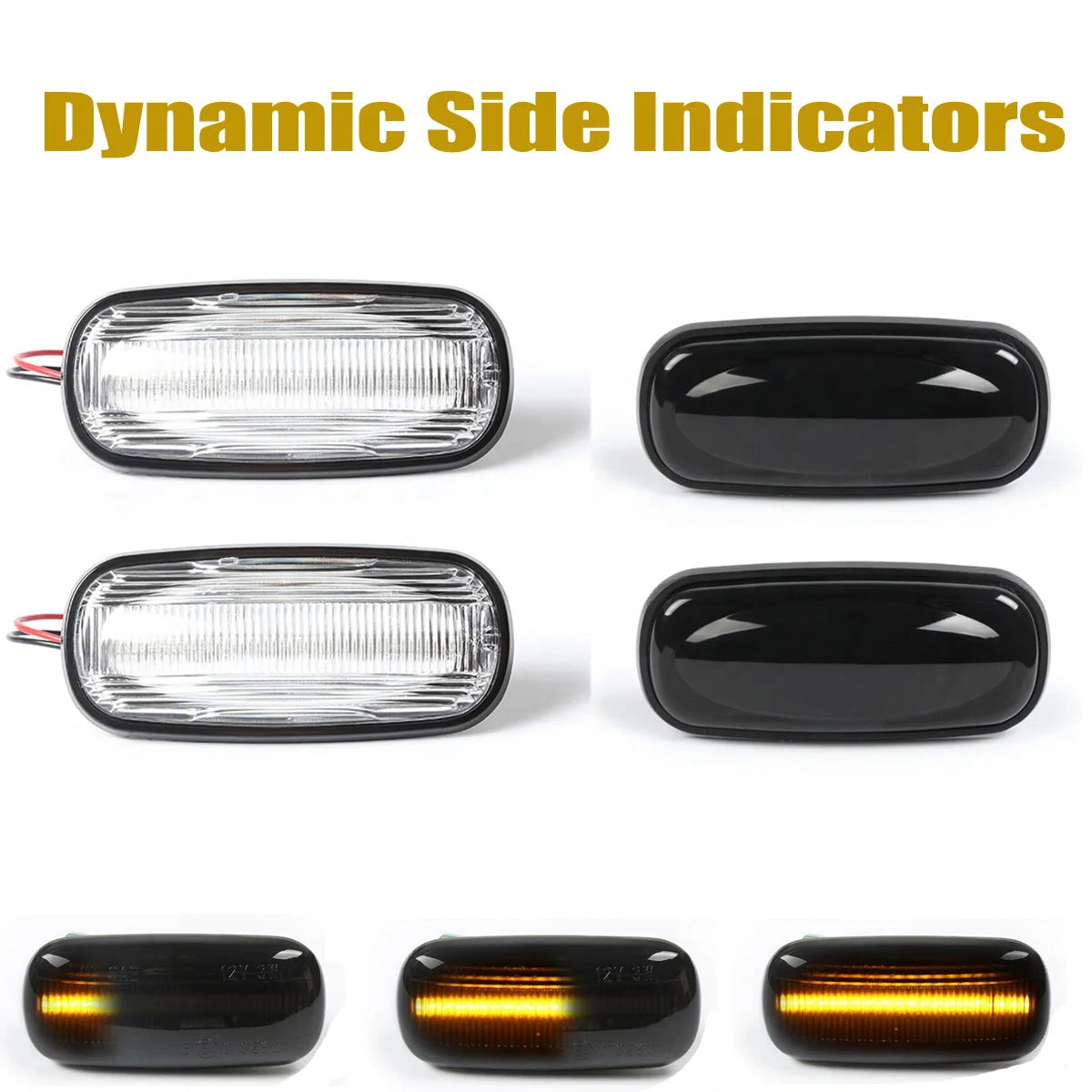 2pc Flowing Side Marker Lamp Dynamic LED Side Repeater Indicator Light For Land Rover Discovery Defender TD5 XGB100310 XGB000030
2pc Flowing Side Marker Lamp Dynamic LED Side Repeater Indicator Light For Land Rover Discovery Defender TD5 XGB100310 XGB000030