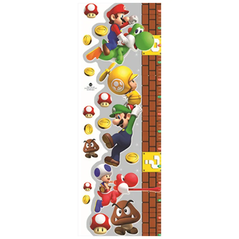 140cm baby growth chart height stickers super funny Mario anime 3d vinyl wall decals kids room nursery cartoon wallpaper 25*70cm
140cm baby growth chart height stickers super funny Mario anime 3d vinyl wall decals kids room nursery cartoon wallpaper 25*70cm