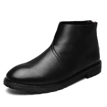 Fashion Leisure Men Motorcycle Boots Ankle Round Toe Platform Lace up Boots Low Winter Casual Outdoor Working Shoes
Fashion Leisure Men Motorcycle Boots Ankle Round Toe Platform Lace up Boots Low Winter Casual Outdoor Working Shoes