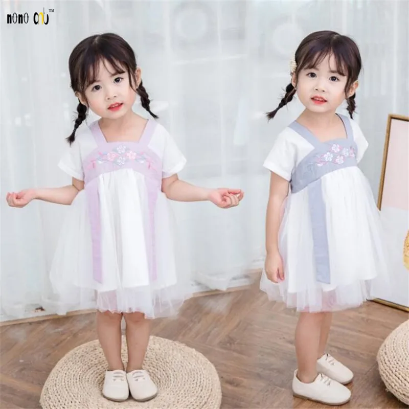Chinese Style Girls Dress Summer Mesh Spliced Princess Tutu Dresses Ethnic Vintage Vestido Kids Clothes 2 3 4 5 6 7 Years
Chinese Style Girls Dress Summer Mesh Spliced Princess Tutu Dresses Ethnic Vintage Vestido Kids Clothes 2 3 4 5 6 7 Years