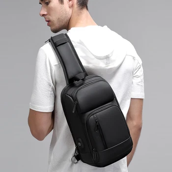 NEW-Black Chest Packs Men Usb Charging Casual Shoulder Crossbody Bags Water Repellent Travel Messenger Bag Male
NEW-Black Chest Packs Men Usb Charging Casual Shoulder Crossbody Bags Water Repellent Travel Messenger Bag Male